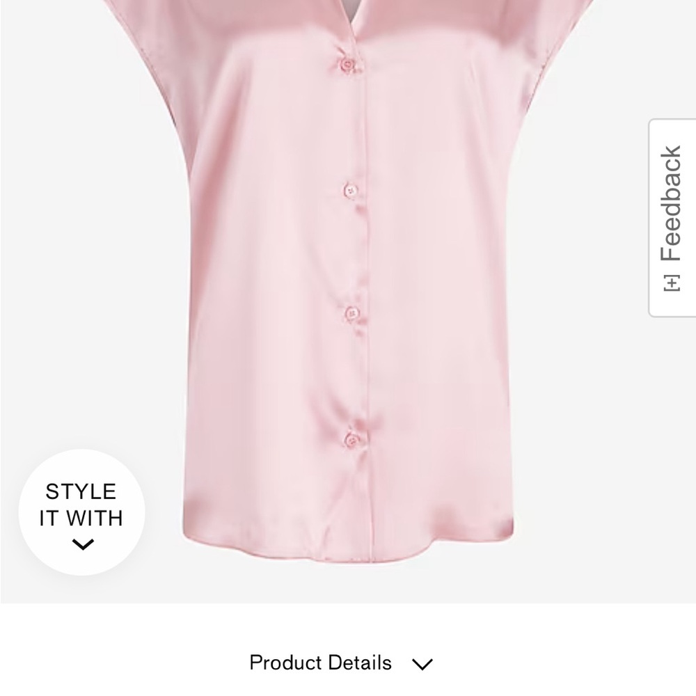 Light pink Express silky top